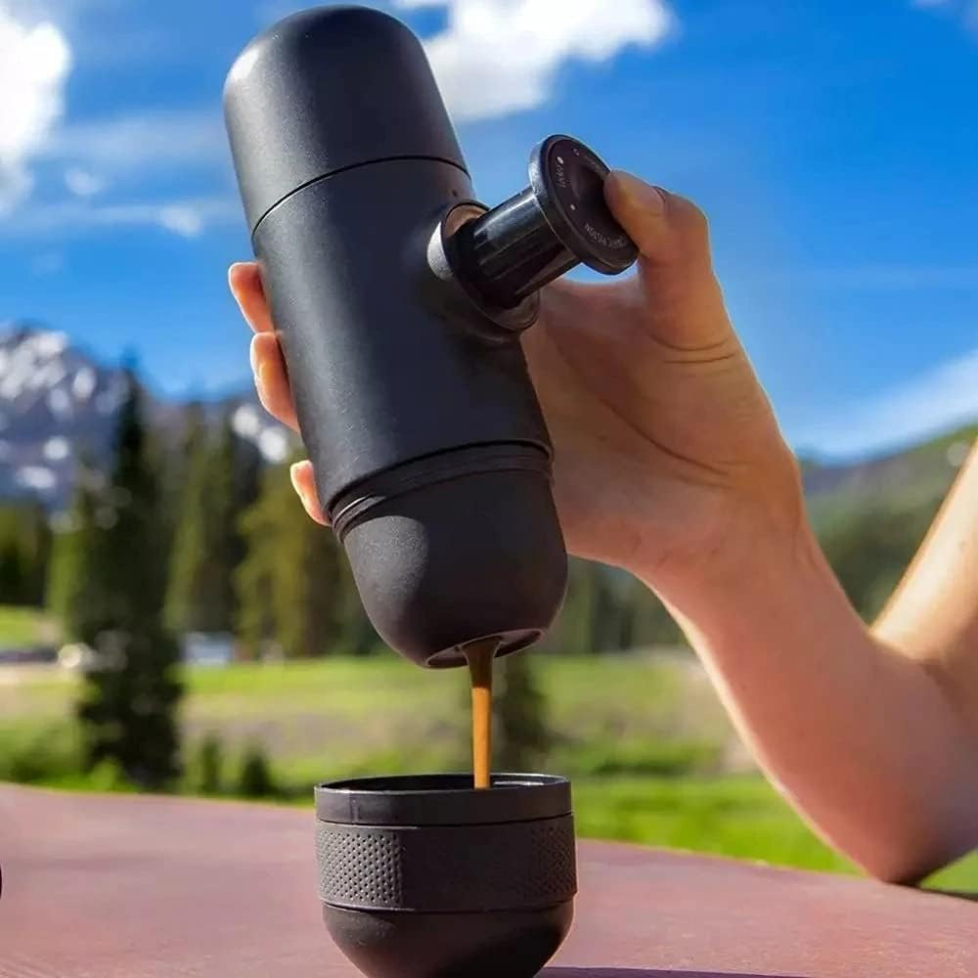 Portable Mini Espresso Maker – Ground Coffee & Capsule Compatible