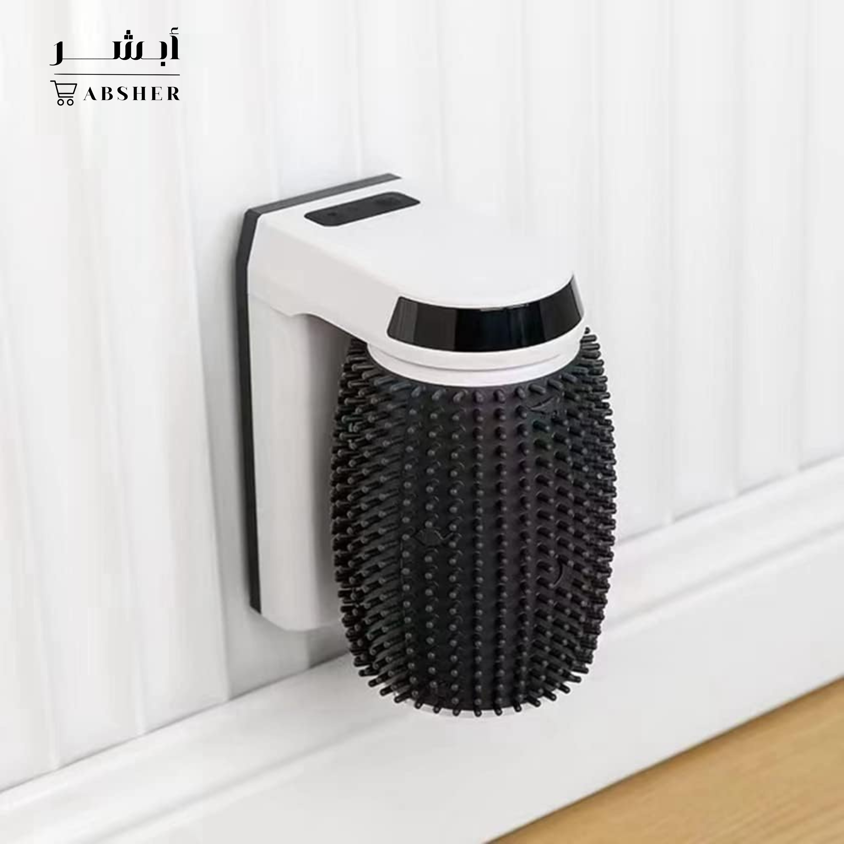 Smart wall-mounted cat self-grooming brush
