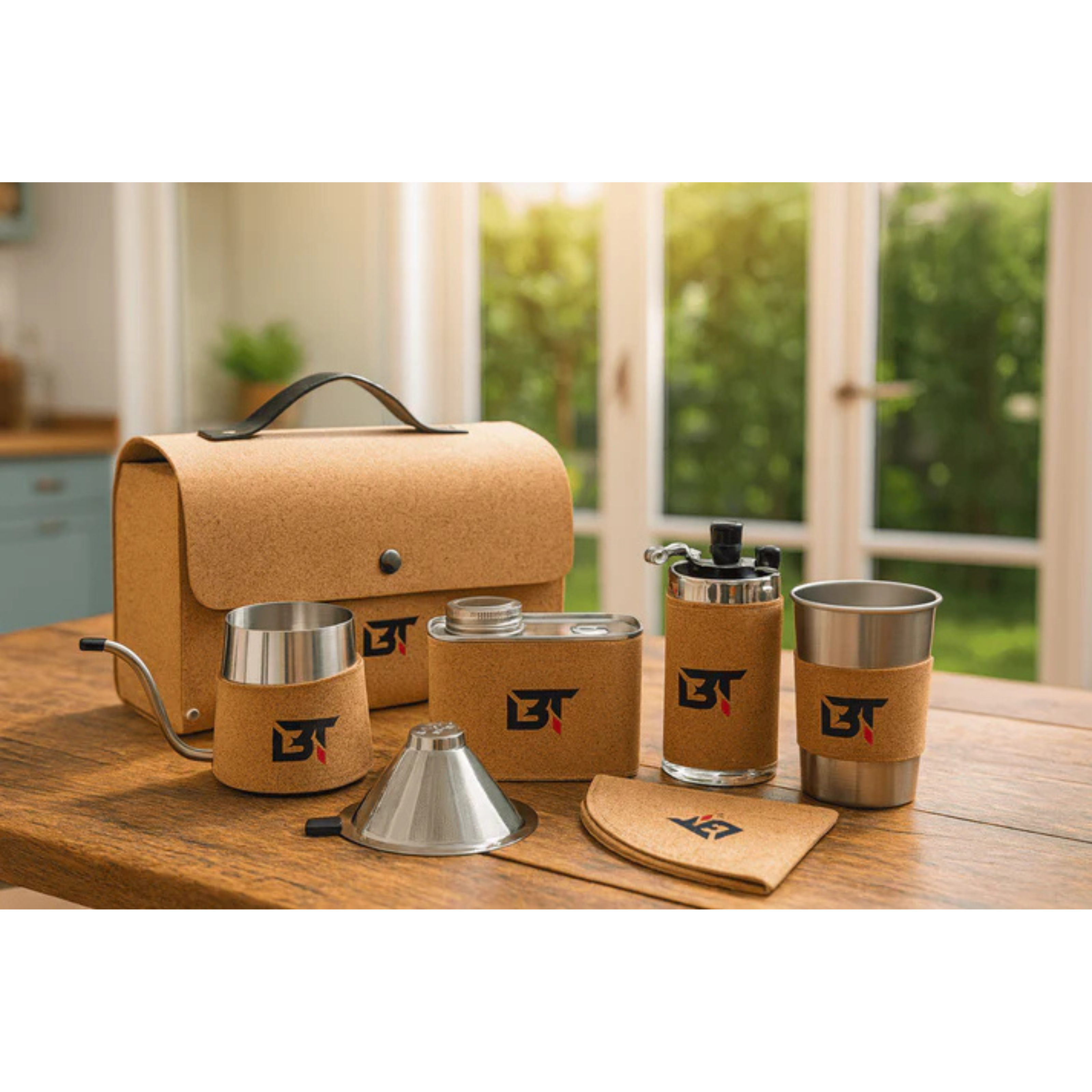 Premium Portable Pour-Over Coffee Set – Complete Barista Kit for Travel & Office