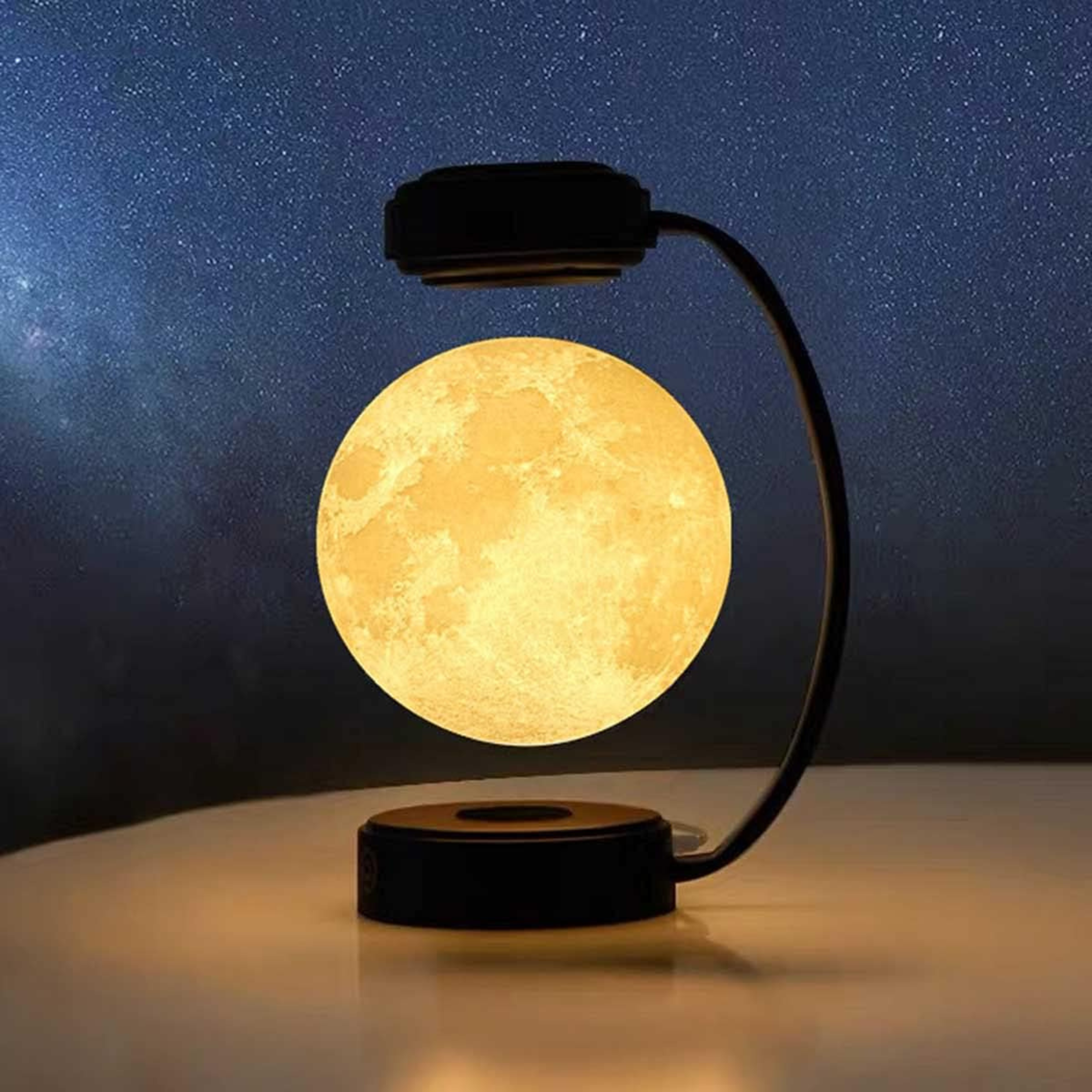 3D LED moon night light rotating