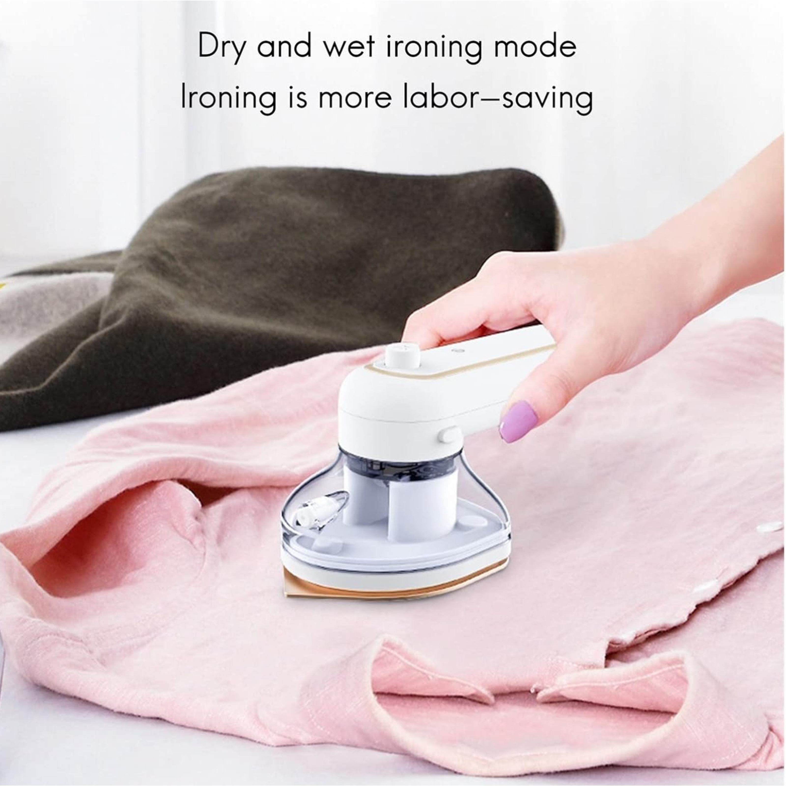 Portable Rechargeable Mini Iron – Fast Heat & Wrinkle Removal
