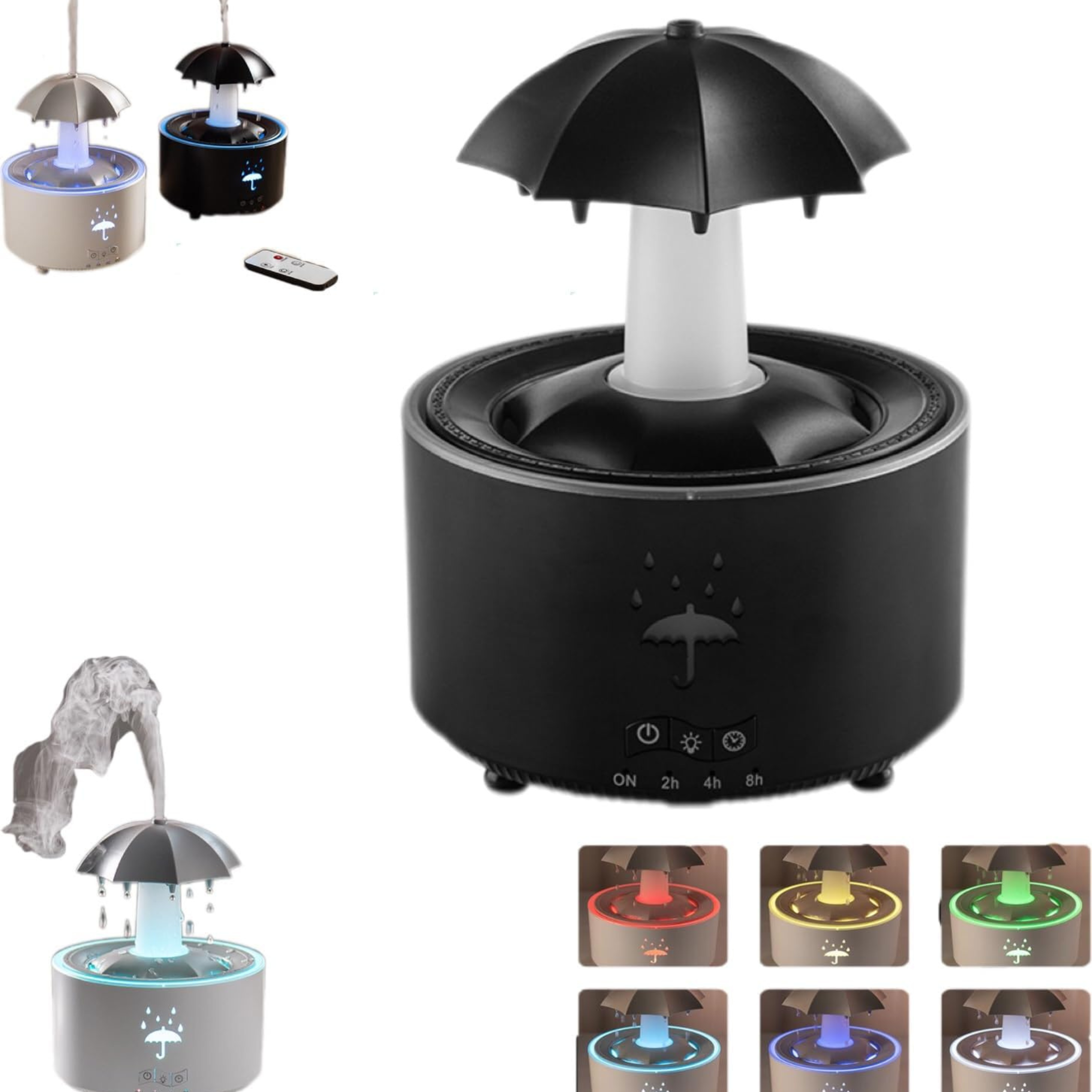 Absher RainCloud | Soothing Rainfall Humidifier & Diffuser