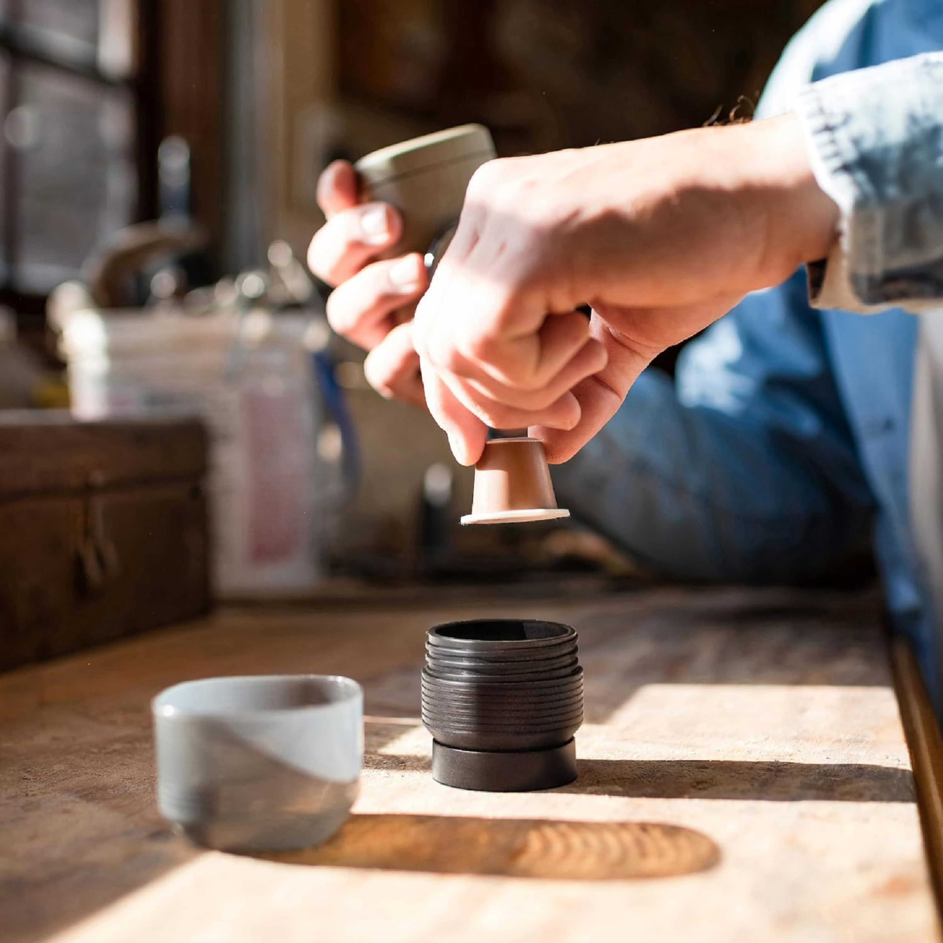 Portable Espresso Maker – Capsule Coffee Machine | Travel Size