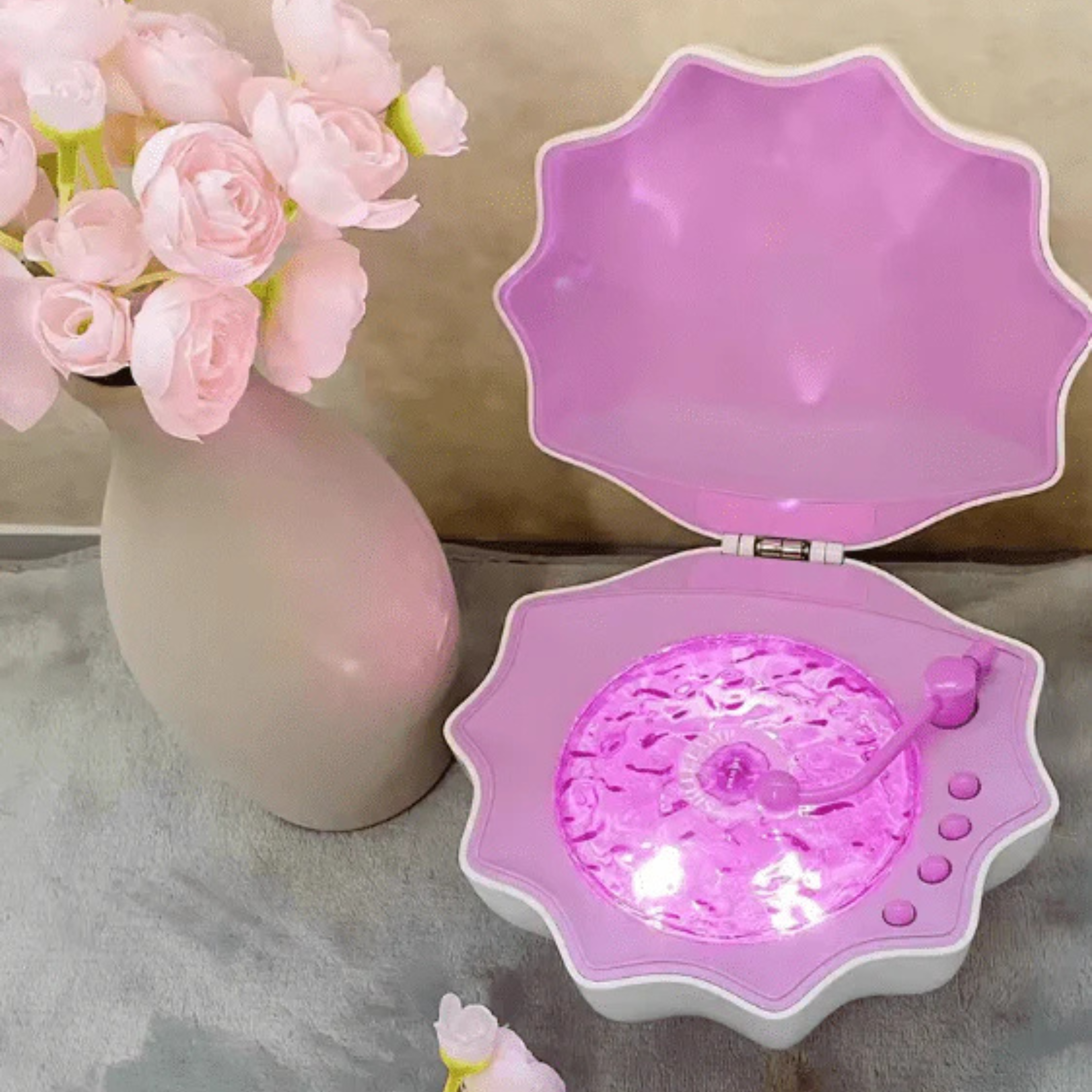 Shell Lamp Bluetooth Speaker | LED Light & Wireless Music Speaker