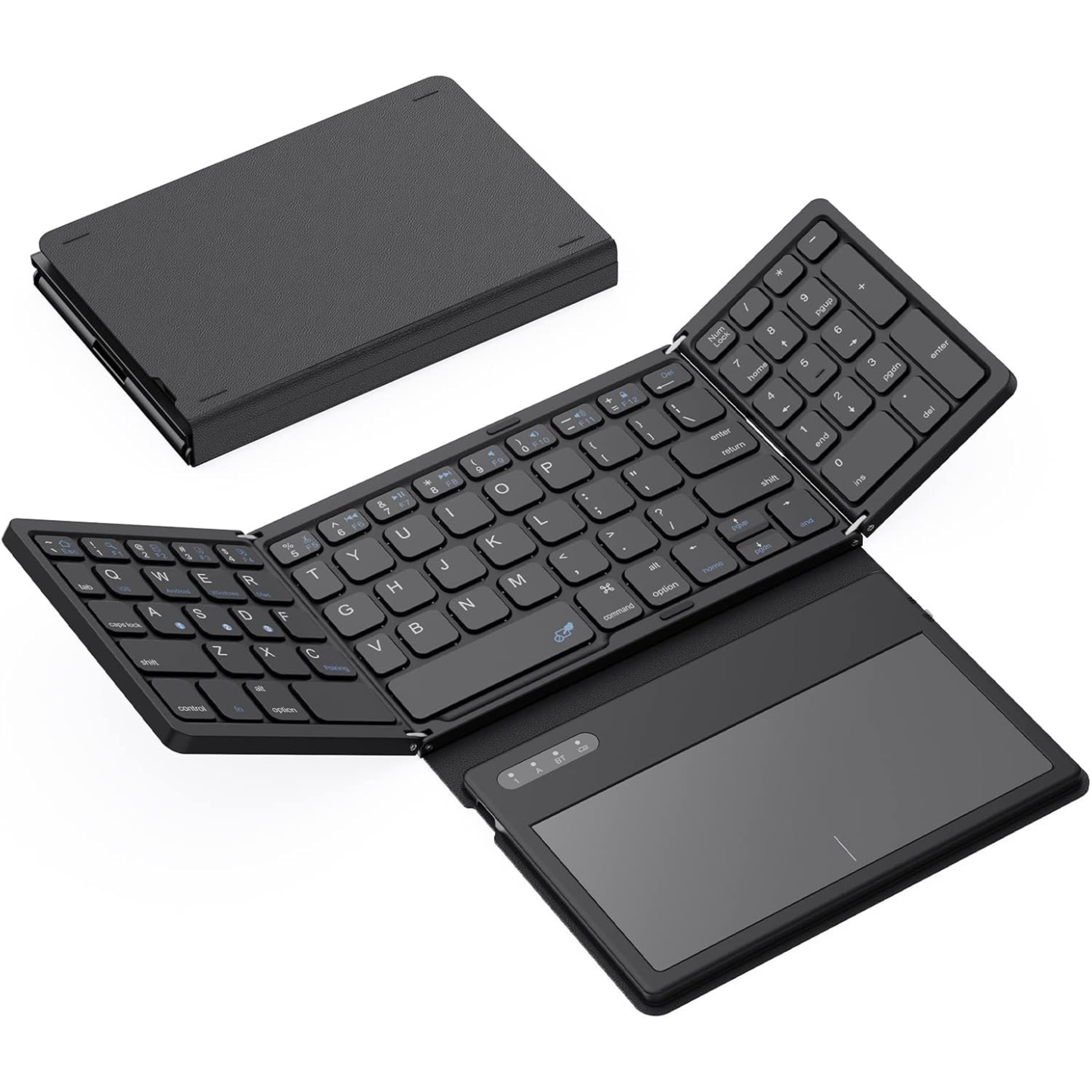 Portable wireless keyboard for phone and tablet