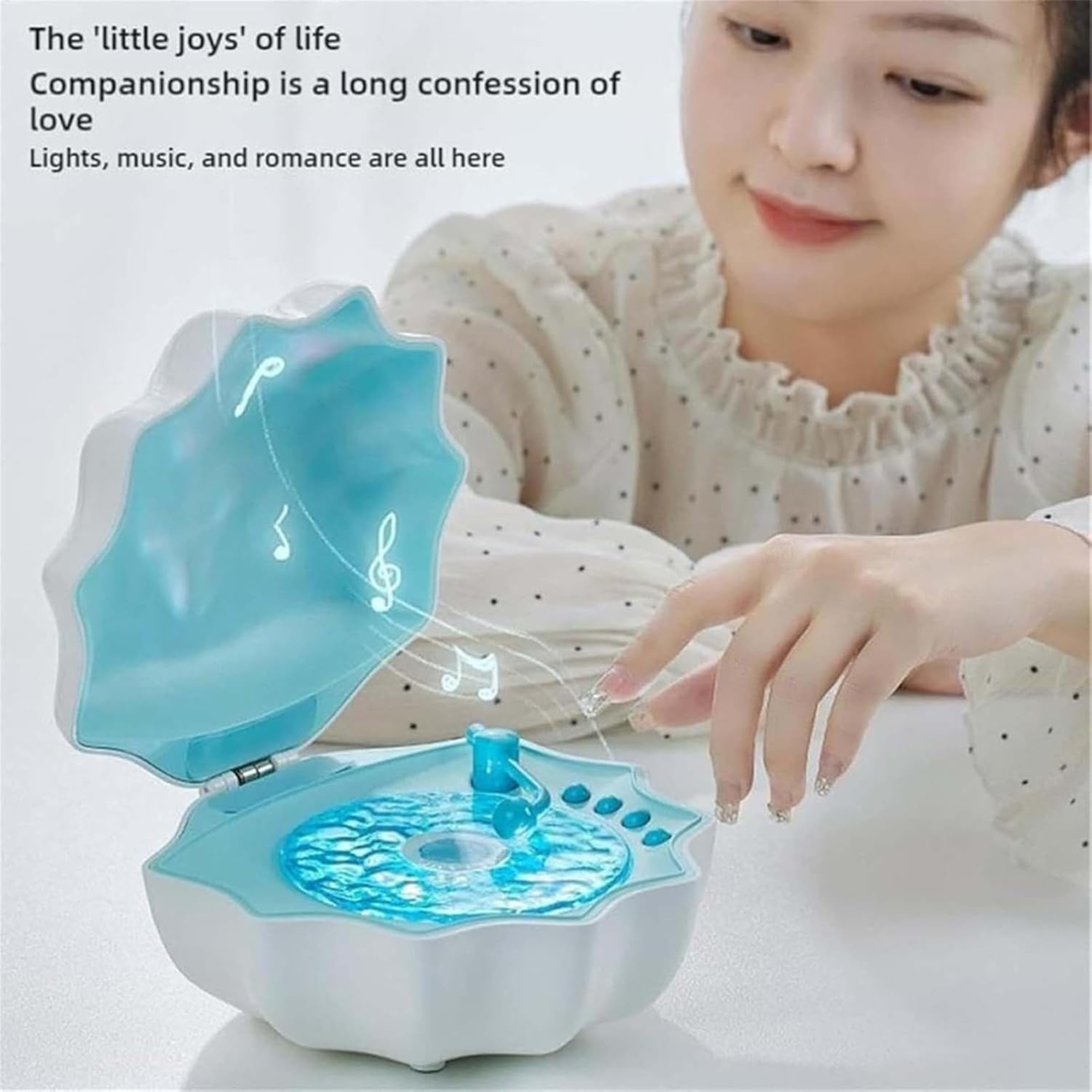 Shell Lamp Bluetooth Speaker | LED Light & Wireless Music Speaker