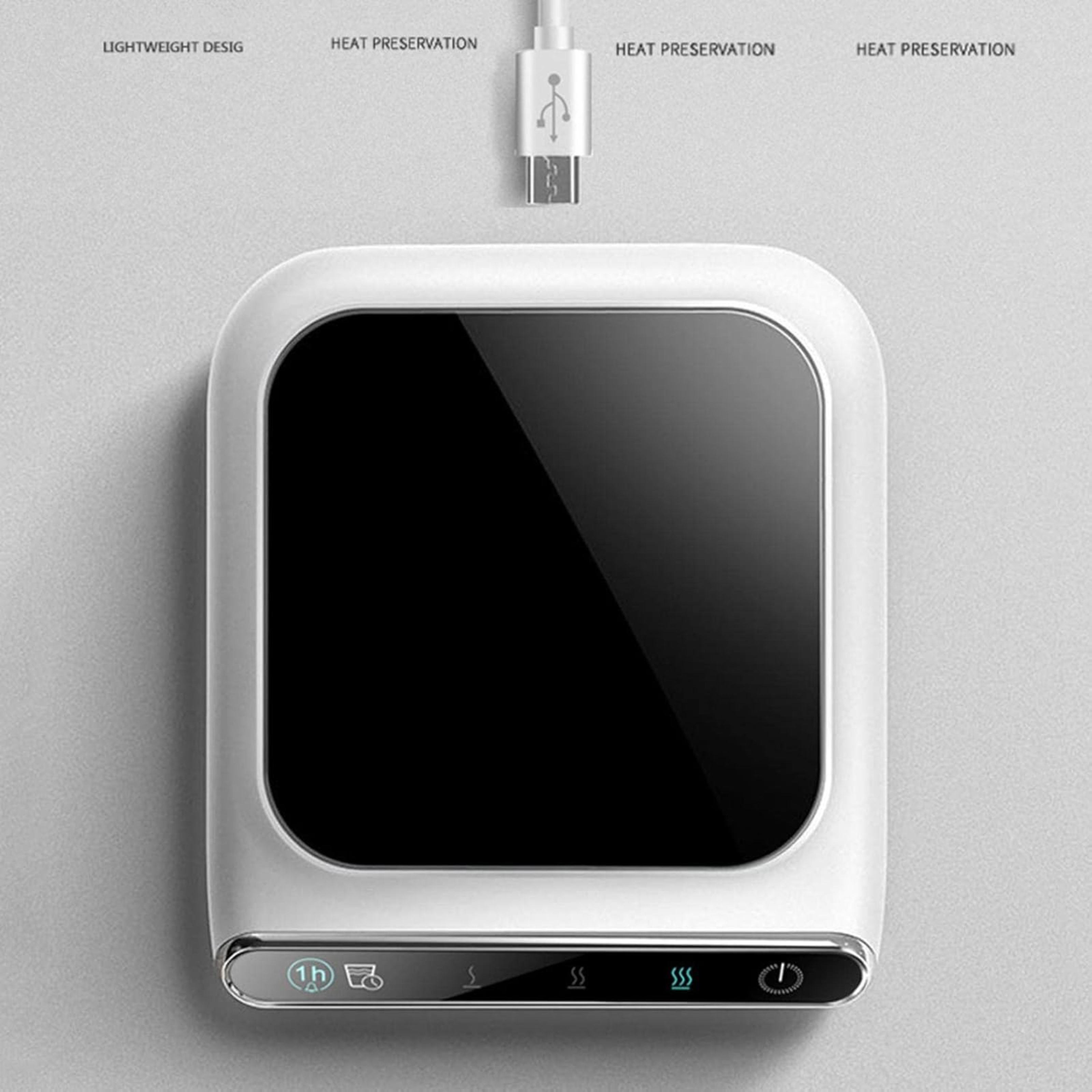 Touch control mug heater