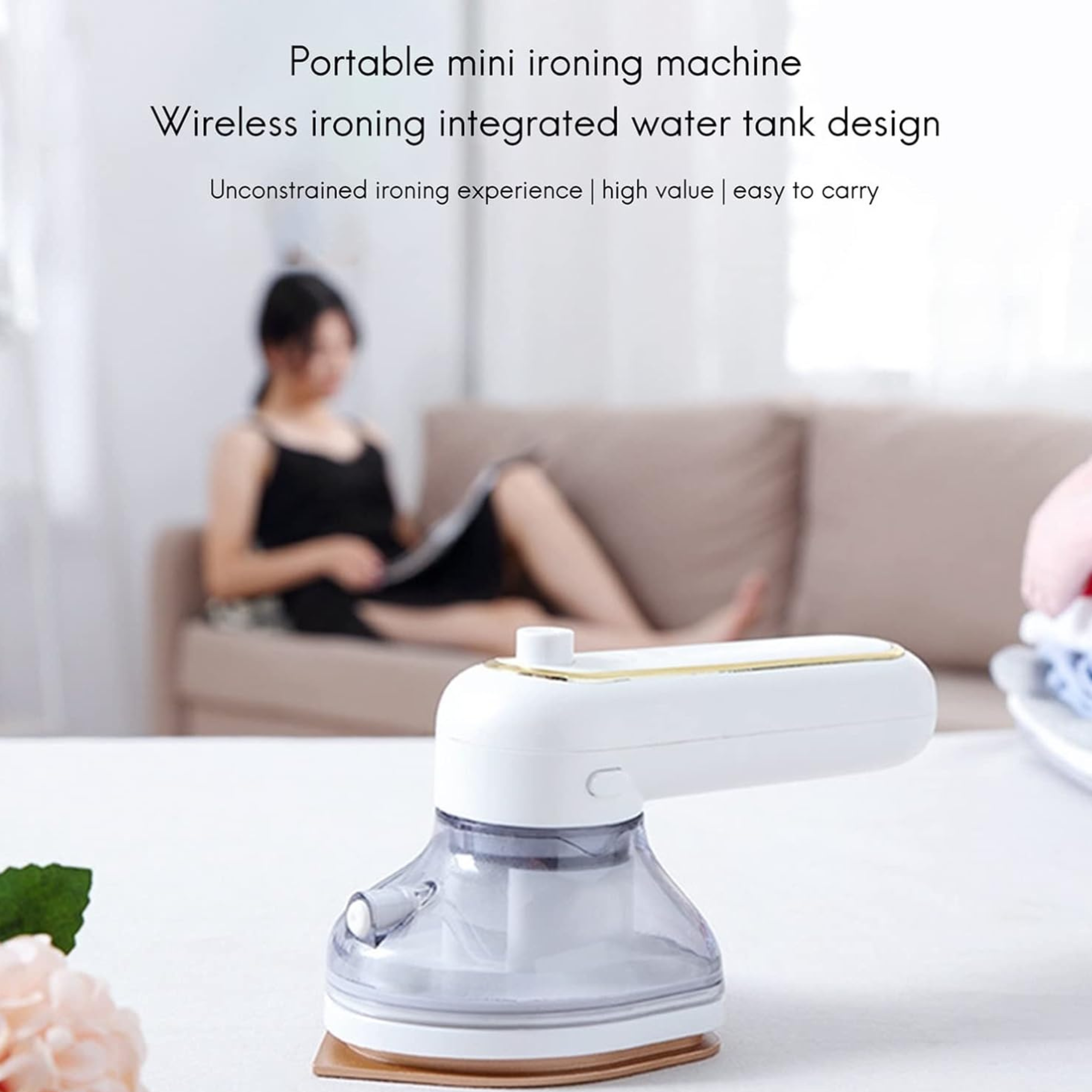 Portable Rechargeable Mini Iron – Fast Heat & Wrinkle Removal