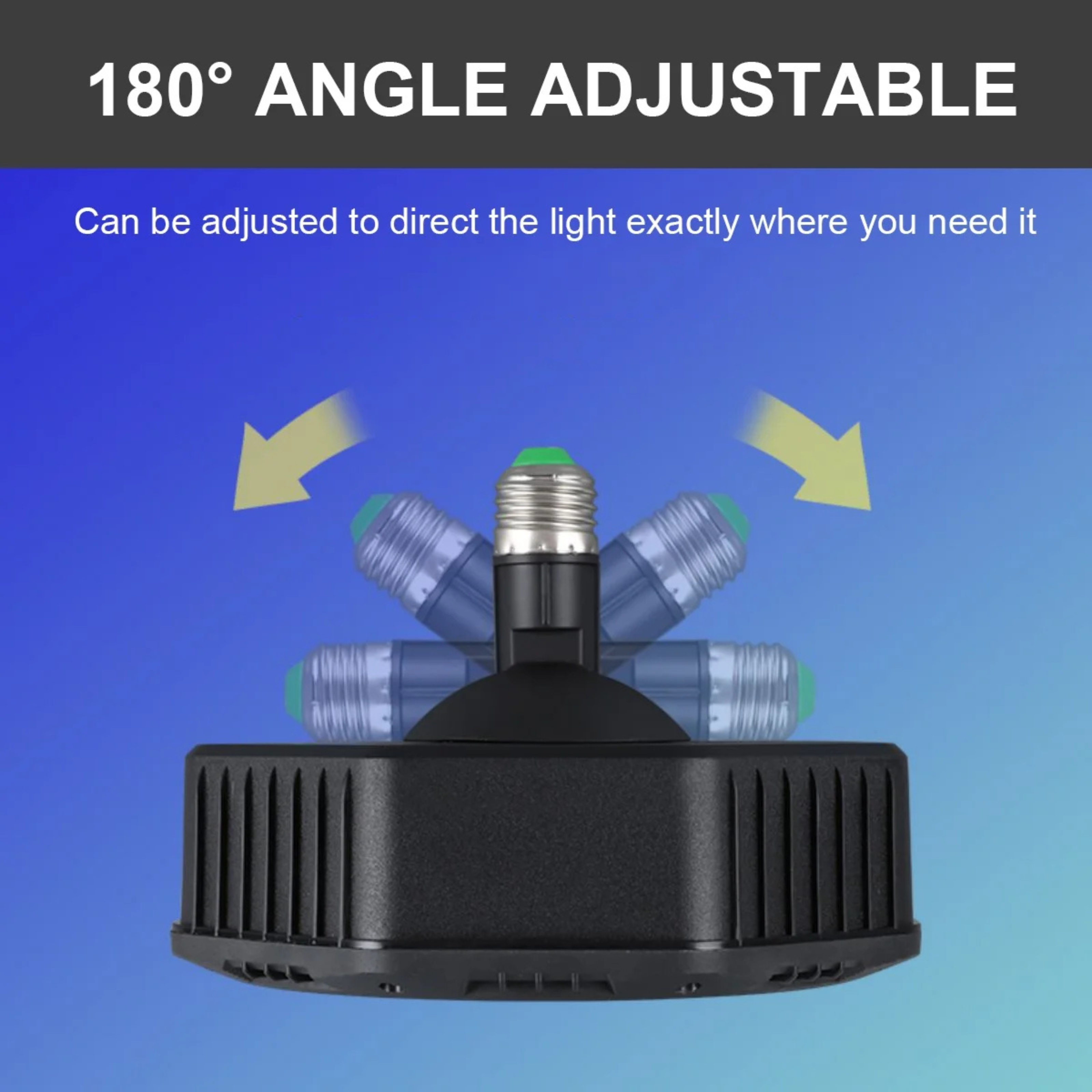 DJ light mounted at angle