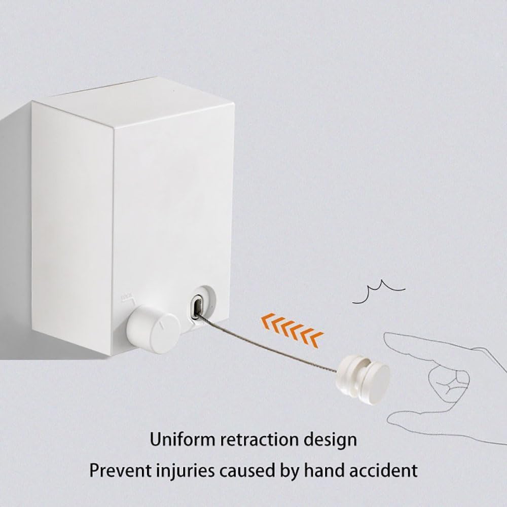 Compact wall clothesline for small spaces