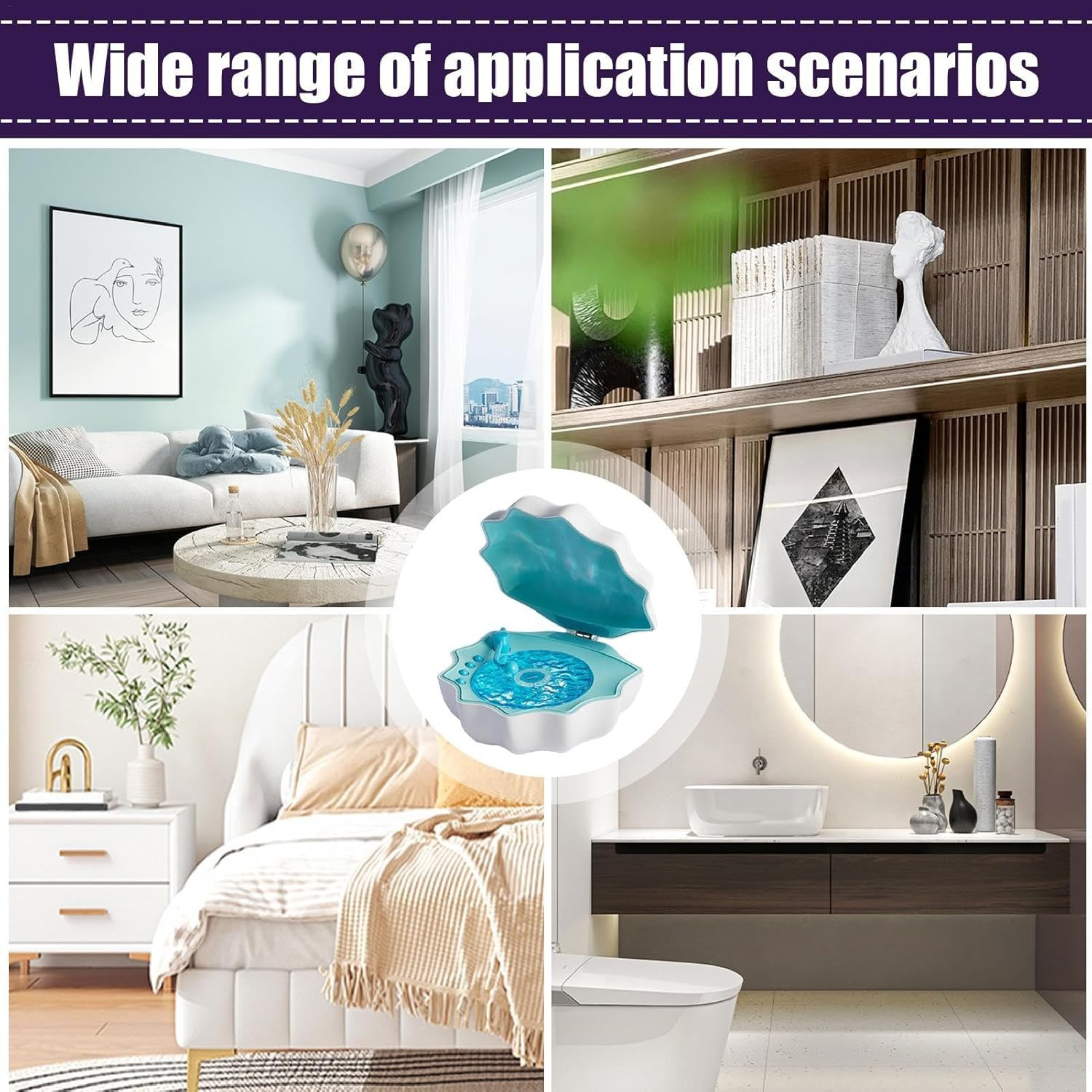 Shell Lamp Bluetooth Speaker | LED Light & Wireless Music Speaker