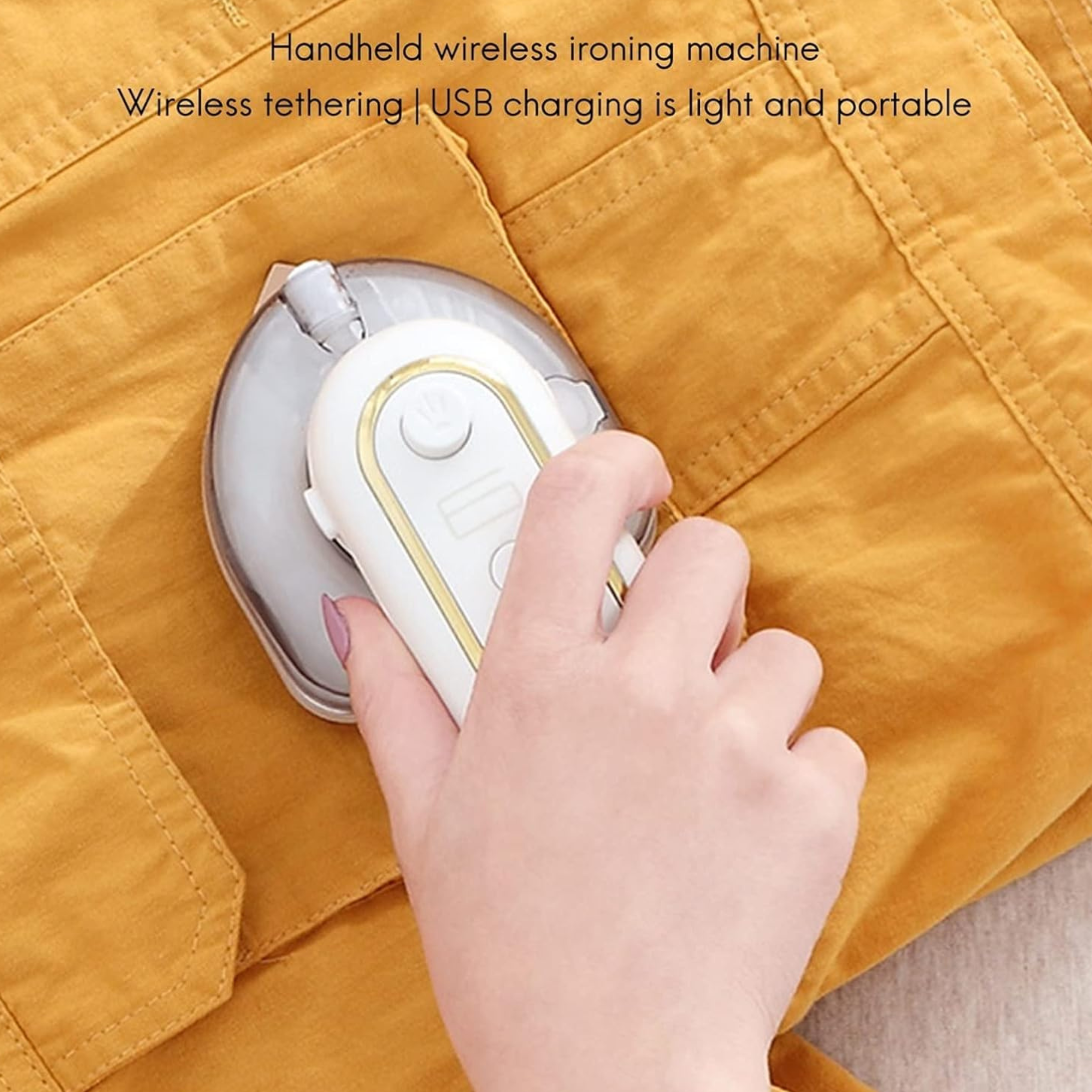 Portable Rechargeable Mini Iron – Fast Heat & Wrinkle Removal
