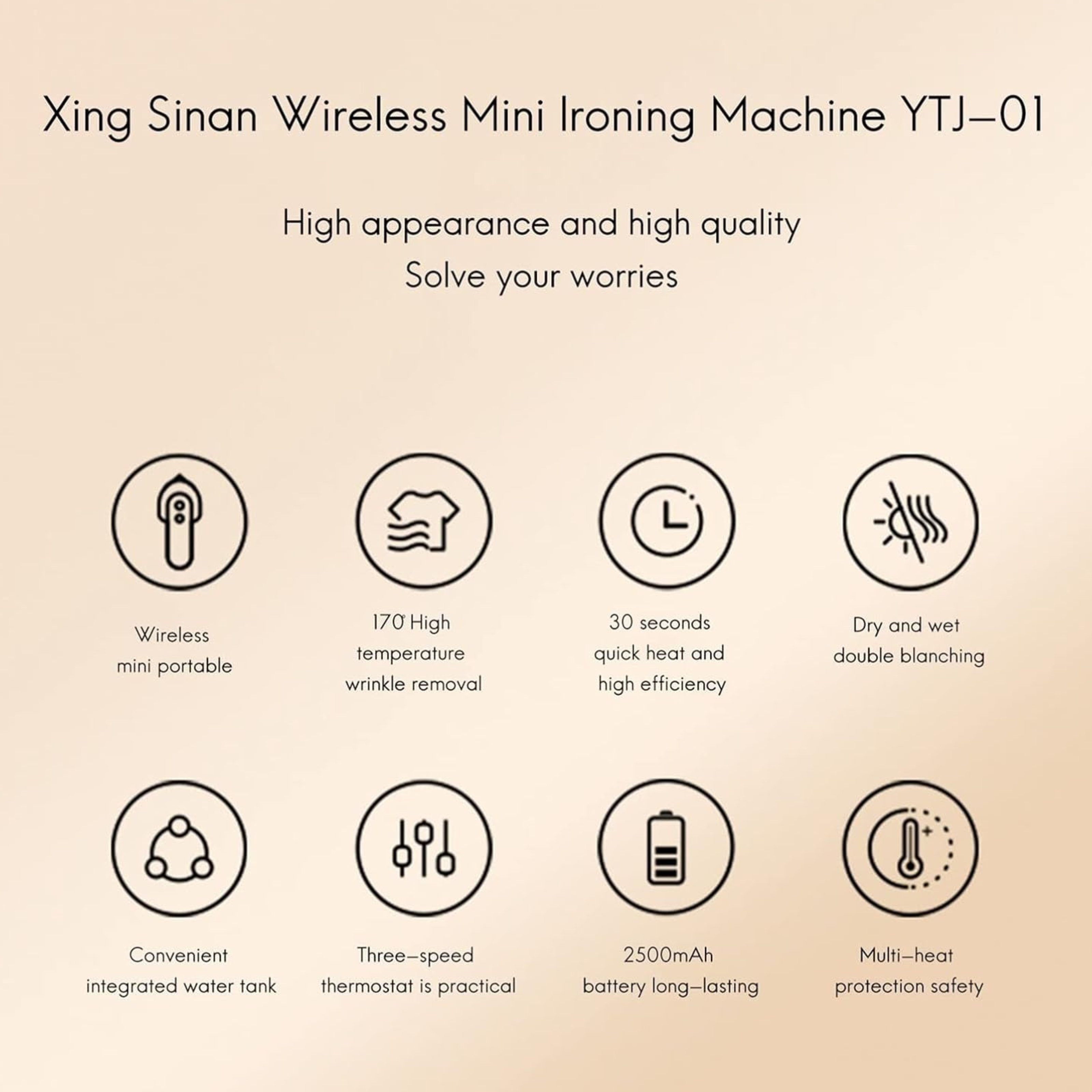 Portable Rechargeable Mini Iron – Fast Heat & Wrinkle Removal