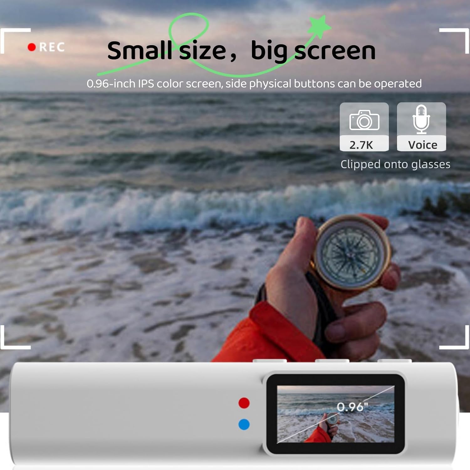2.7K hands-free video recorder