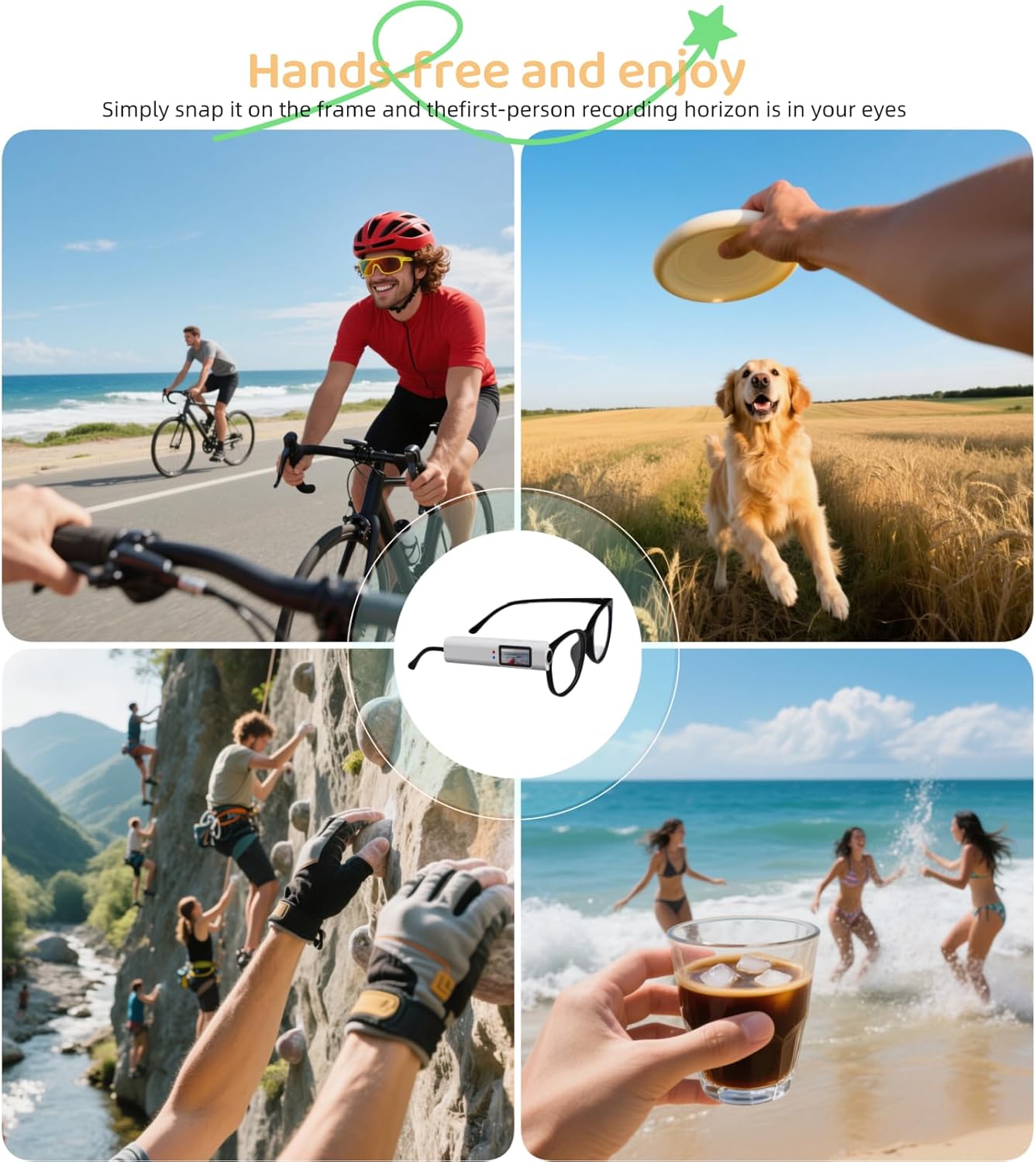 Smart lightweight glasses camera UAE