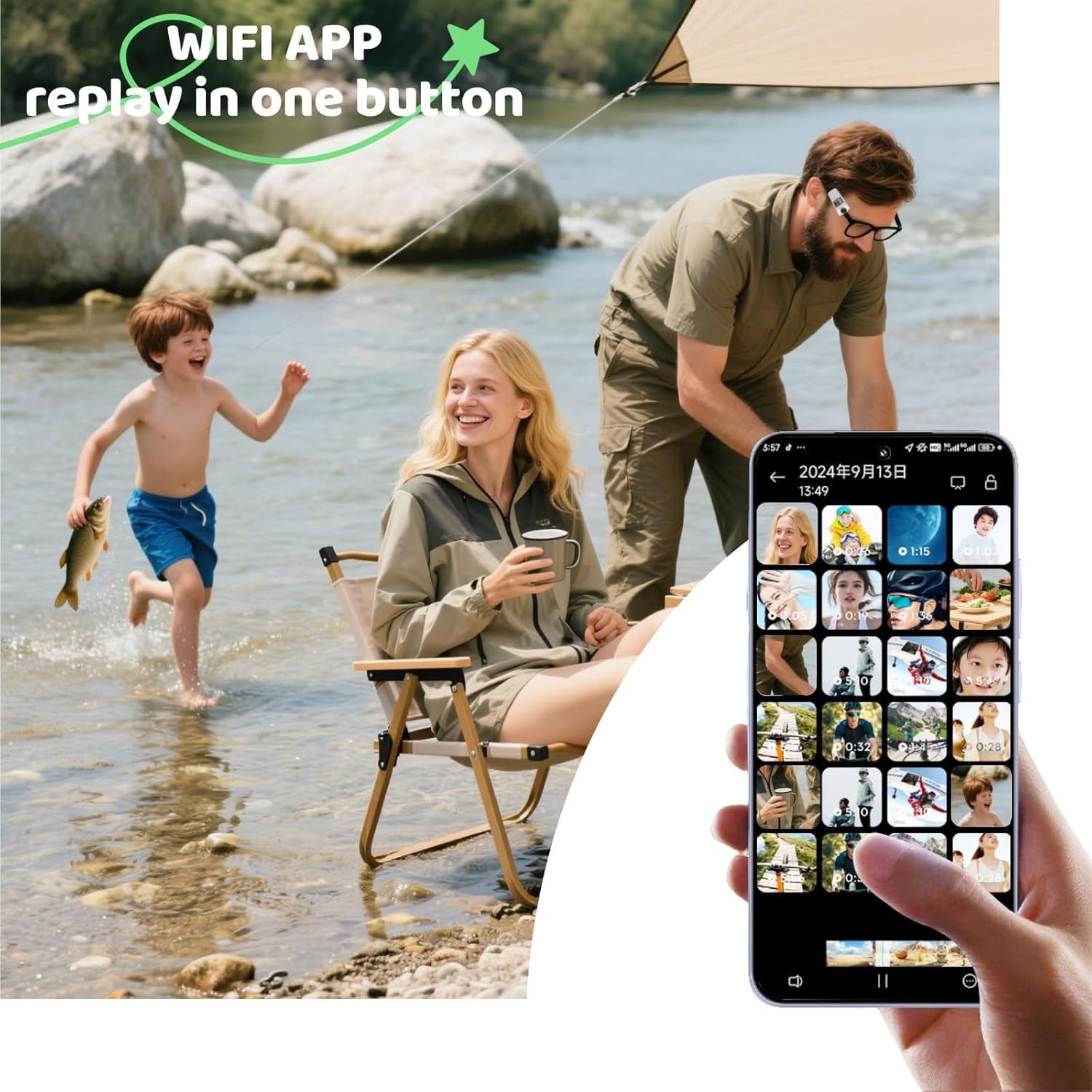 FPV Glasses Camera – Hands-Free POV Recording