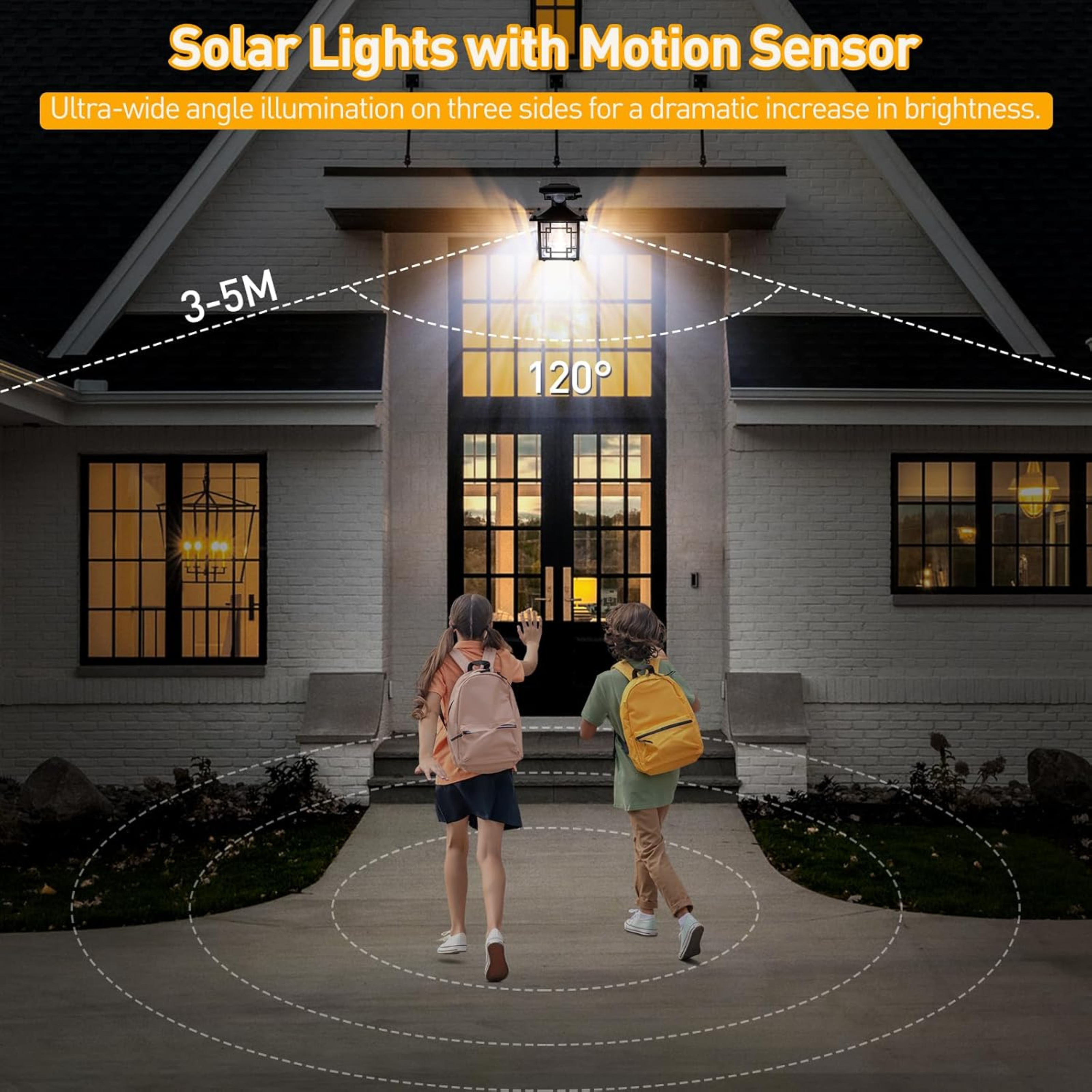 Solar powered home safety light