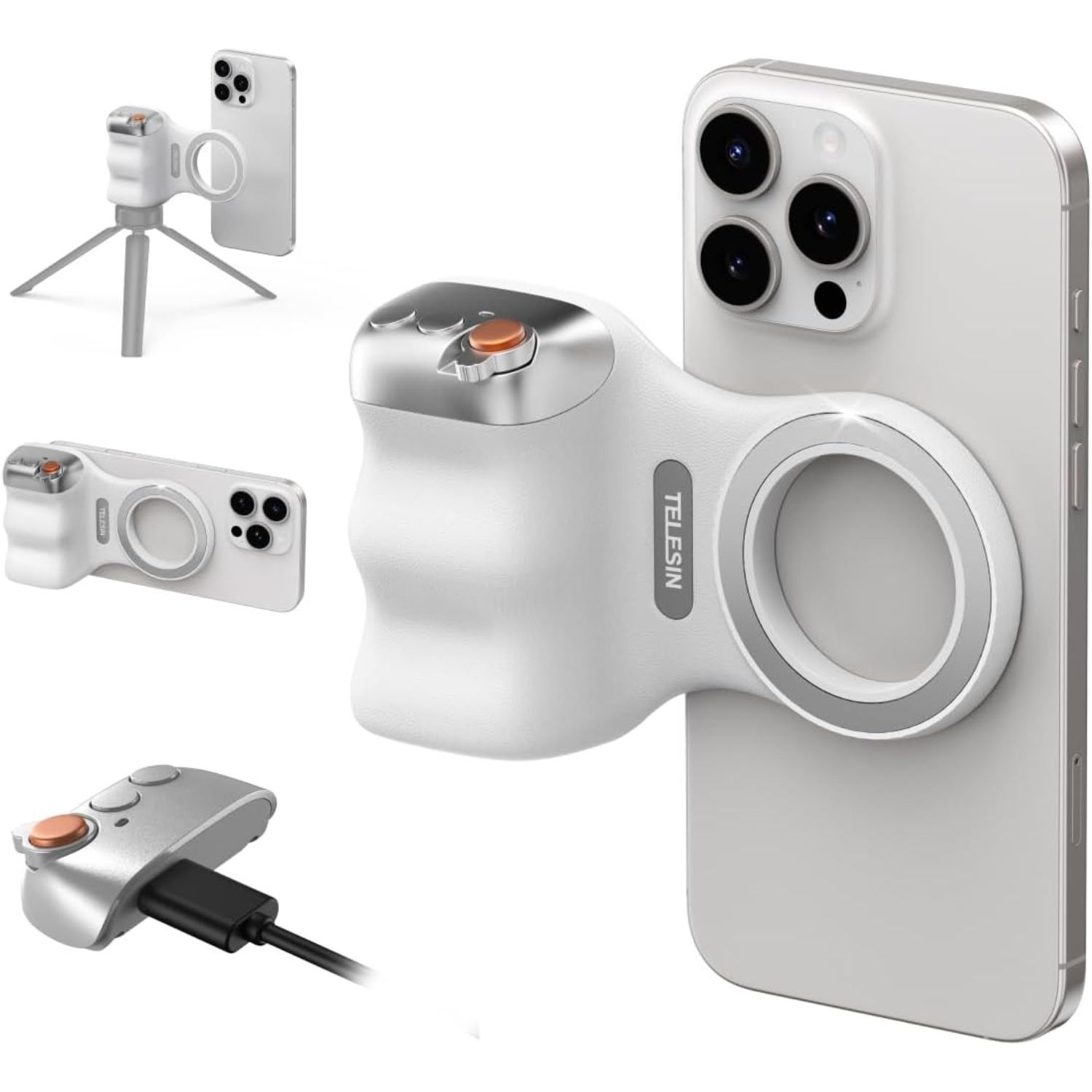 TELESIN Fun Shot Magnetic Grip – MagSafe Phone Holder