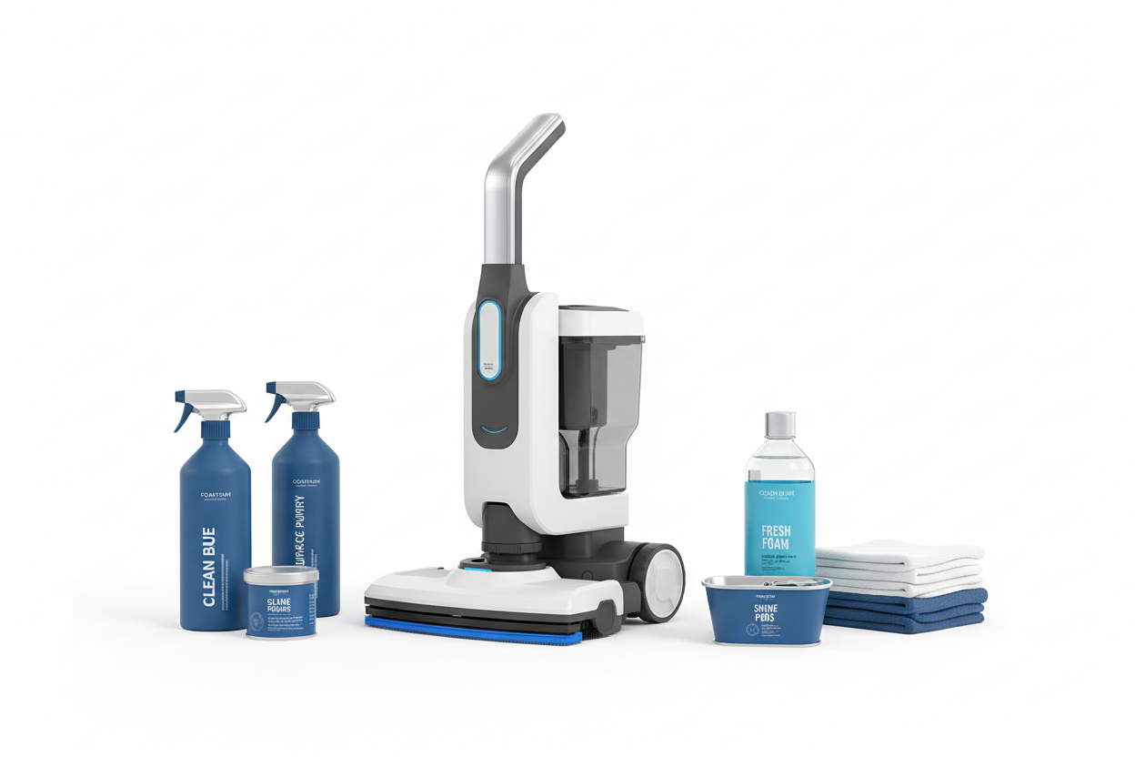 Cleaning products and machine