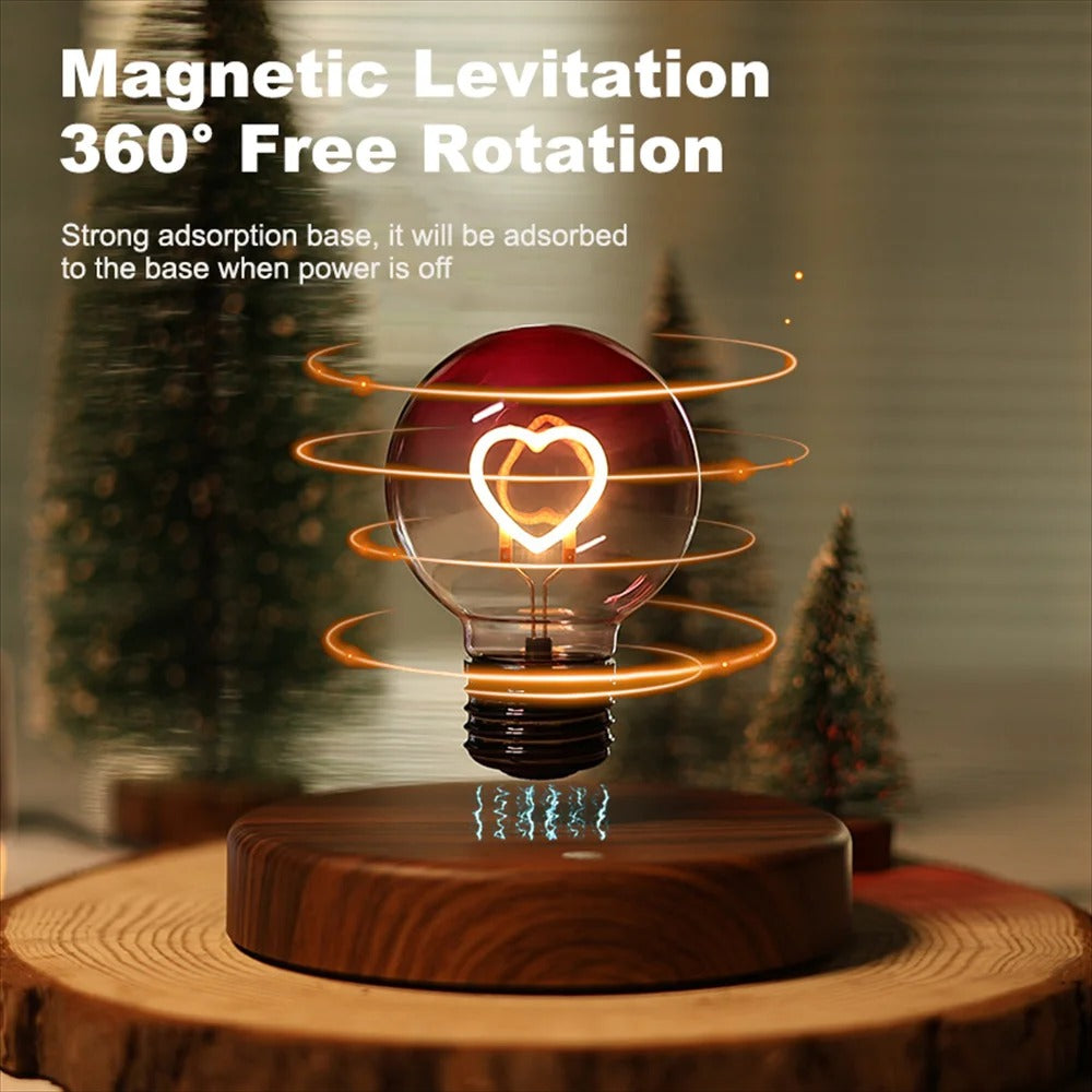 Levitating Heart LED Bulb Lamp