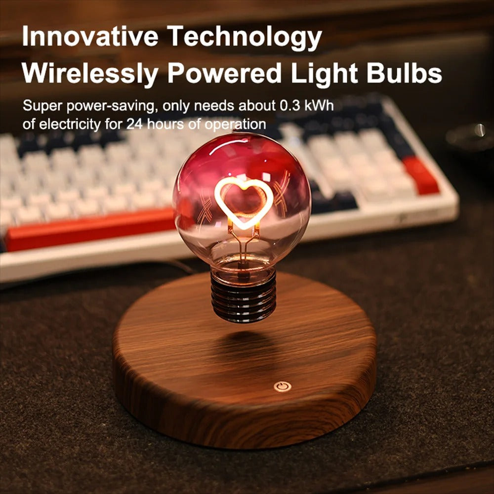 Levitating Heart LED Bulb Lamp